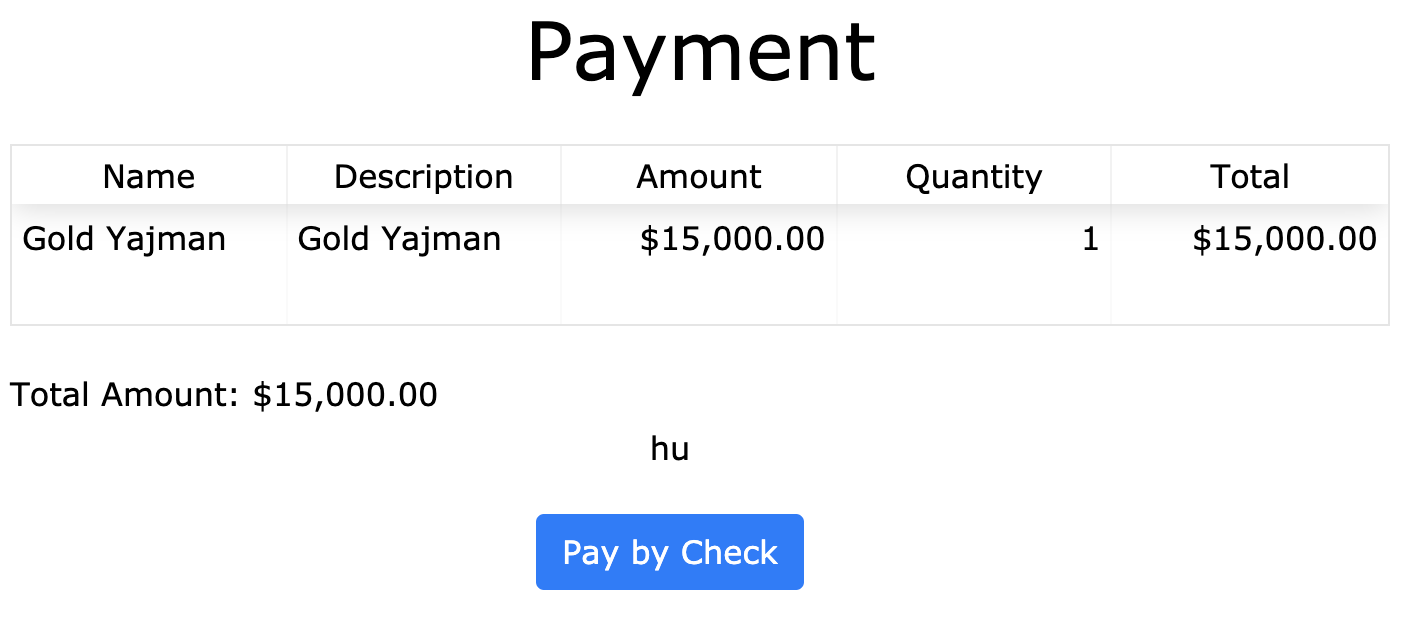pay by check